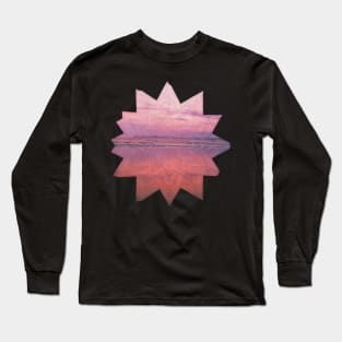 Pink Abstract Sunset Long Sleeve T-Shirt